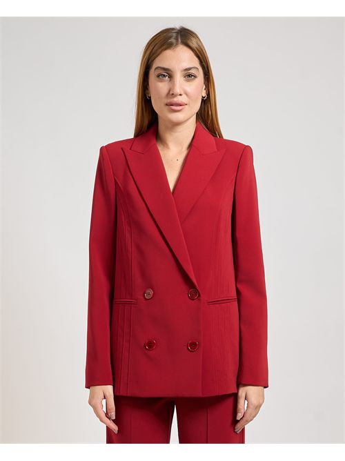 Giacca donna Patrizia Pepe doppiopetto in crepe PATRIZIA PEPE | 8S0554-A6F5R862